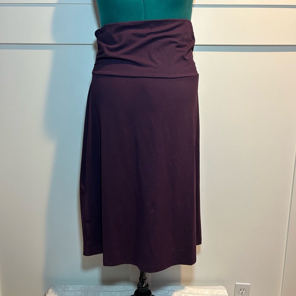 Eddie Bauer Deep Purple Midi Skirt